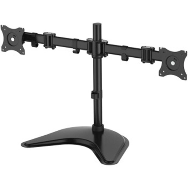 Betterbattery 13-27 in. 34 lbs Load Capacity Articulated Freestanding Dual Monitor Desk Stand - Black BE3007354 - main
